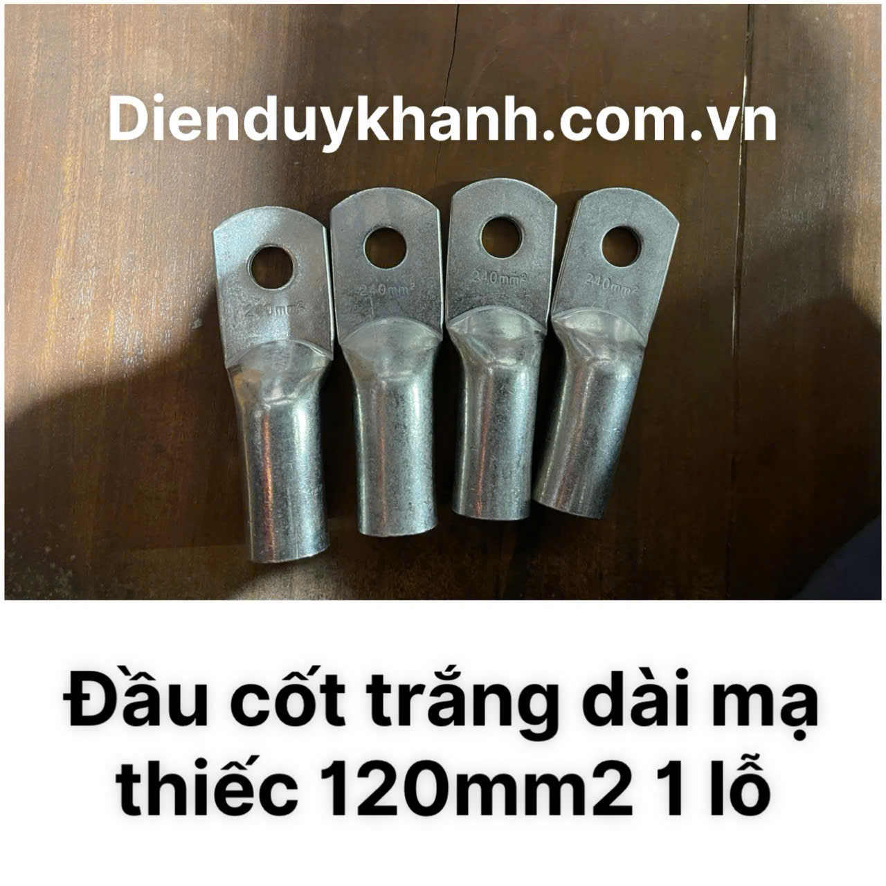 Đầu Cốt Đồng Mạ Thiếc 120mm2 1 Lỗ